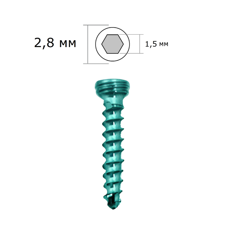 винт 1.5 гекса